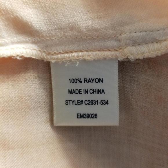 Cloth and Stone Sz XS Skyscape Blouse Button down Split Back - Picture 5 of 6